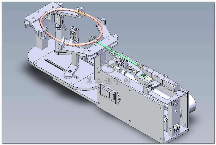 solidworks羽毛球拍穿线机3d图纸三维模型下载
