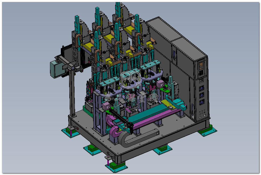 大号锂电池全自动焊接机 3d图纸 三维模型下载