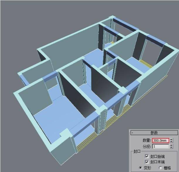 實例3dmax用樣條線及多邊形建模製作住房框架教程